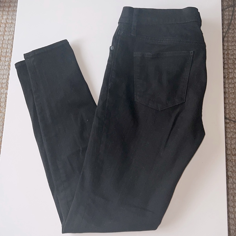 Madewell black 9” high waist skinny jeans